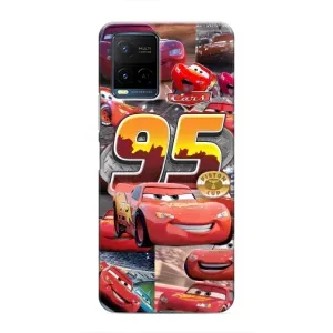 Силиконовый чехол Маквин для Vivo Y21 / Y21s (Коллаж Молния Маквин)