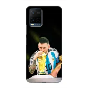 Чехлы для Vivo Y21 / Y21s (Leo чемпион) (AlphaPrint) (Кубок Месси)