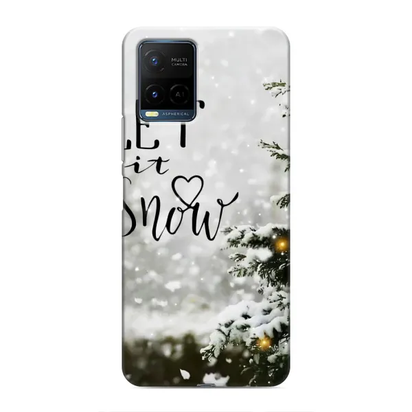 Чохол з принтом «Let it snow» для Vivo Y21 / Y21s
