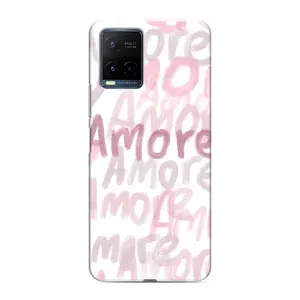 Чохол з розовим принтом для Vivo Y21 / Y21s (Аморе любов)
