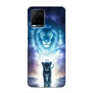 Чехол со Львом для Vivo Y21 / Y21s (VPrint) (Маленький лев)
