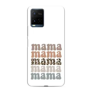 Чехлы для мамы на Vivo Y21 / Y21s (Текстовый коллаж мама)