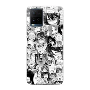 Анимешный чехол для Vivo Y21 / Y21s (Ahegao manga)