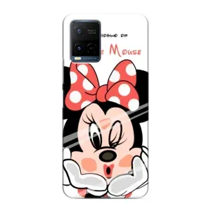 Эксклюзивный чехол для Vivo Y21 / Y21s (AlphaPrint - Мультяшные) (Маус Минни)