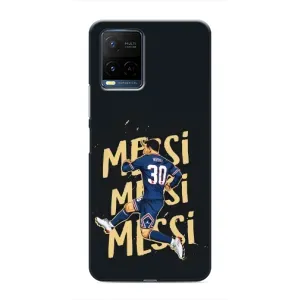 Чехлы для Vivo Y21 / Y21s (Leo чемпион) (AlphaPrint) (Messi ПСЖ)