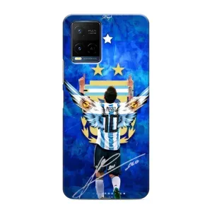 Чехлы для Vivo Y21 / Y21s (Leo чемпион) (AlphaPrint) (Месси сборная)