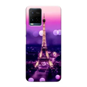 Чехол Эйфелева Башня для Vivo Y21 / Y21s - (AlphaPrint) (Париж Башня)
