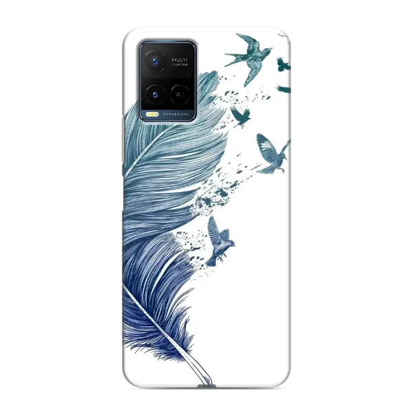 Чехол с принтом «Перышко» для Vivo Y21 / Y21s Чехол с принтом «Перышко» для Vivo Y21 / Y21s