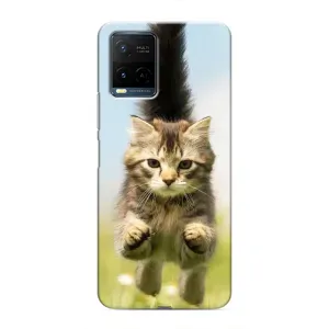 Чехлы с Котиками для Vivo Y21 / Y21s (VPrint) (Прыжок кота)