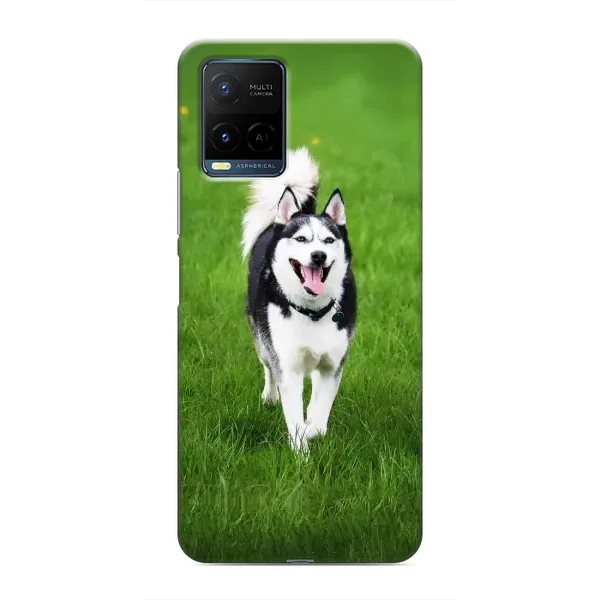 Чохол з принтом «Радісний Хаскі» для Vivo Y21 / Y21s