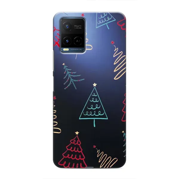 Чехол с принтом «Рождественские елки» для Vivo Y21 / Y21s Чехол с принтом «Рождественские елки» для Vivo Y21 / Y21s