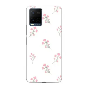 Чохол з розовим принтом для Vivo Y21 / Y21s (Рожеві квіти)