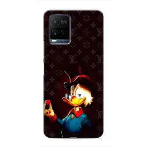 Чехлы для Vivo Y21 / Y21s - Скрудж МакДак Louis Vuitton (PREMIUMPrint) (Скрудж с бриллиантом)