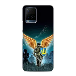 Чехлы с картинкой ЗСУ для Vivo Y21 / Y21s (AlphaPrint) (Солдат ЗСУ)