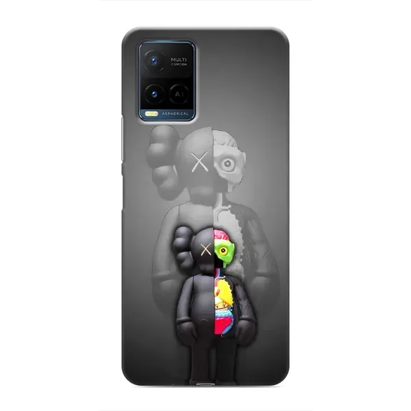 Чохол з принтом «Тіло Bearbrick» для Vivo Y21 / Y21s