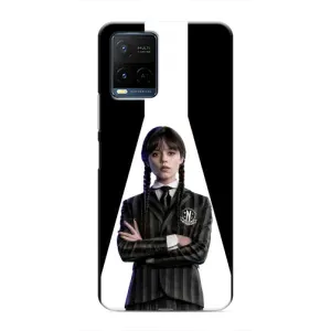 Чехлы Венсдей на Vivo Y21 / Y21s Уэнсдей (AlphaPrint) (W-Wednesday)