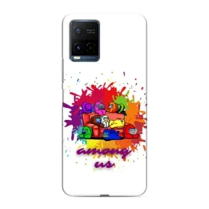 Чохли Амонг Ас для Vivo Y21 / Y21s (AlphaPrint) (Яскравий АмонгАс)