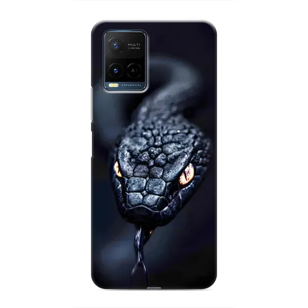Чехол с принтом «Черная змея» для Vivo Y21 / Y21s Чехол с принтом «Черная змея» для Vivo Y21 / Y21s
