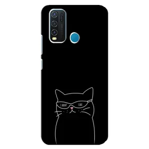 Чехол с принтом «Равнодушный кот» для Vivo Y30
