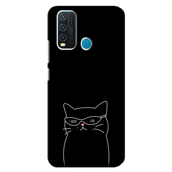 Чехол с принтом «Равнодушный кот» для Vivo Y30 Чехол с принтом «Равнодушный кот» для Vivo Y30