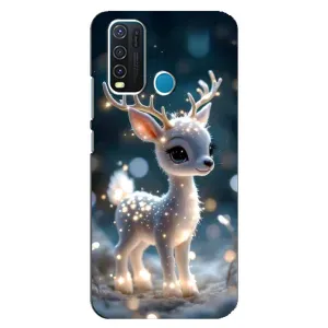Яскравий чохол для Vivo Y30 з Зимові Оленята (Блискуче оленятко)