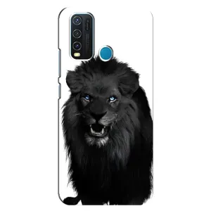 Чохли з картинкою животних ViVO Y30 (Чорний ЛЕВ)