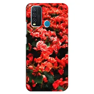 Чохли з квітами для ViVO Y30 (VPrint) (Квіти червоні)