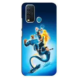 Чехол с принтом Фантастическая четверка для ViVO Y30 (Герои Фантастическая Четверка)