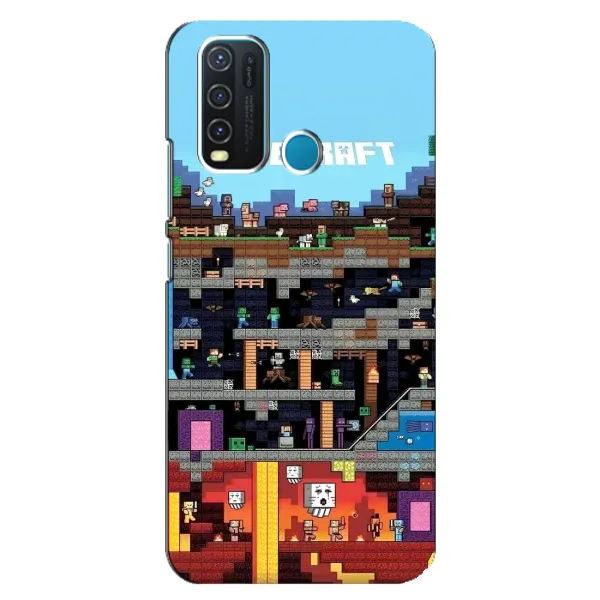 Чохол з принтом «фон Minecraft» для Vivo Y30 Чохол з принтом «фон Minecraft» для Vivo Y30