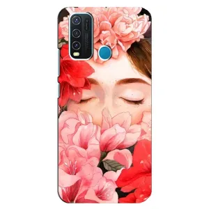 Чехлы (ART) Цветы на ViVO Y30 (VPrint) (Очі в квітах)