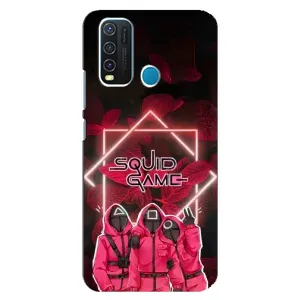 Чехол Гра в кальмара для ViVO Y30 (Охранники Игра кальмара)
