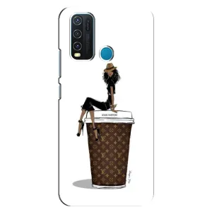 Чохли Луі Вітон для ViVO Y30 (AlphaPrint - LOUIS VUITTON) (кава LOUIS VUITTON)