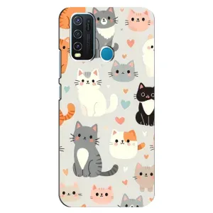Чехол с принтом «Коллаж котов» для Vivo Y30