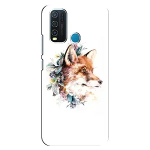 Чехлы с картинкой Лисички для ViVO Y30 (VPrint) (Лисичка в цветочках)