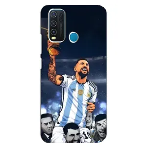 Чехлы для ViVO Y30 (Leo чемпион) (AlphaPrint) (Месси с кубком)