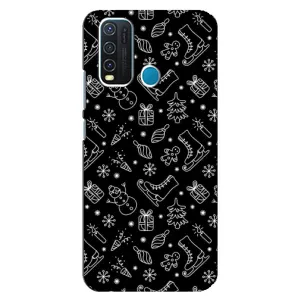 Новорічні, Святкові Чохли для ViVO Y30 - 2024 год (Новорічний фон)