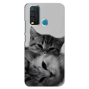 Чехол с принтом «Пара котов» для Vivo Y30