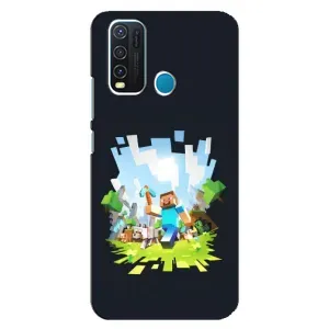 Чохол Майнкрафт на ViVO Y30 (AlphaPrint) Minecraft (персонажі Minecraft)