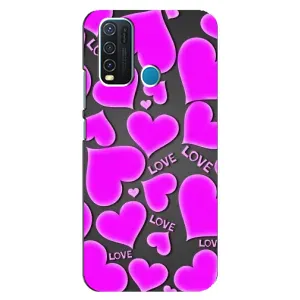 Чехлы для любимой на ВіВО Y З0 (VPrint) (Pink hearts)