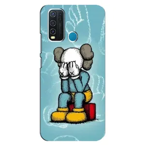 Чохли для ViVO Y30 - Bearbrick Louis Vuitton (PREMIUMPrint) (Плач Bearbrick)