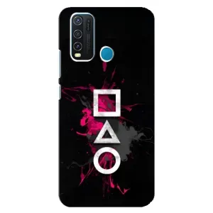 Чехол Гра в кальмара для ViVO Y30 (Символы Игра кальмара)