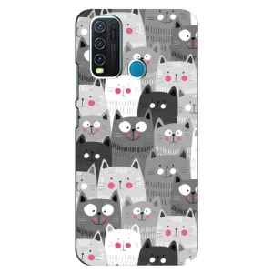 Чехлы с Котиками для ViVO Y30 (VPrint) (Рисованные котики)