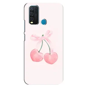 Чохол з розовим принтом для ViVO Y30 (Рожеві вишні)