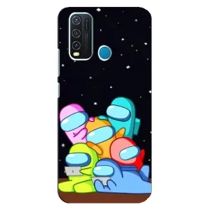 Чехол Амонг Ас для ViVO Y30 (AlphaPrint) (Скины в космосе)