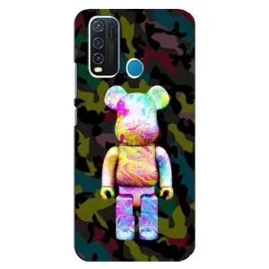Чохли для ViVO Y30 - Bearbrick Louis Vuitton (PREMIUMPrint) (Яскравий Bearbrick)