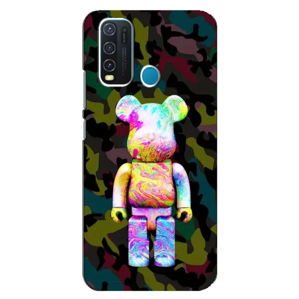 Чохол з принтом «Яскравий Bearbrick» для Vivo Y30