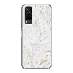 Мраморный чехол на ViVO Y31 (VPrint) (Белый мрамор)