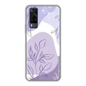 Чехол с принтом «Фиолетовые листья абстракция» для Vivo Y31