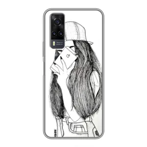Чехол с печатью для ViVO Y31 - (Мода) (AlphaPrint) (Фото девочки)