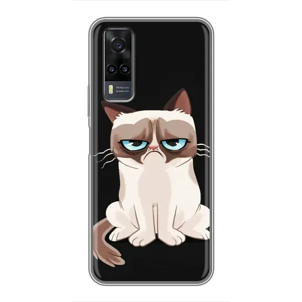 Чехол с принтом «Грустный кот» для Vivo Y31